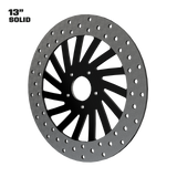 Dirty Spoke 13" Solid Rotor in Black