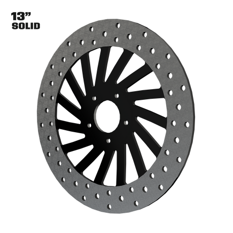 Dirty Spoke 13" Solid Rotor in Black