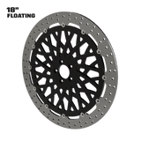 Dirty Spoke 18" Solid Rotor in Black