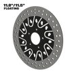 Dirty Spoke 11" Floating Rotor in Black Contrast Cut