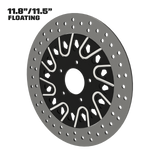 Dirty Spoke 11" Floating Rotor in Black Contrast Cut