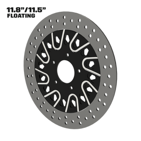 Dirty Spoke 11" Floating Rotor in Black Contrast Cut