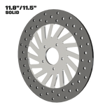 Dirty Spoke 11" Solid Rotor in Polished