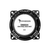 Diamond Audio 4" DMDX Series 2-Way Concentric Coaxial Speakers - DMDX4