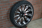 23x5.5" ROULETTE, BLACK DOUBLE CUT (2014-2023 HD TOURING)