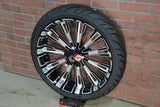 23x5.5" ROULETTE, BLACK DOUBLE CUT (2014-2023 HD TOURING)