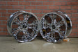 18X8.5" CHROME 3D HIVE TRIKE SET (CUSTOM TRIKES, 5X4.75" BOLT PATTERN).