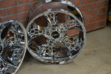 18X8.5" CHROME 3D HIVE TRIKE SET (CUSTOM TRIKES, 5X4.75" BOLT PATTERN).