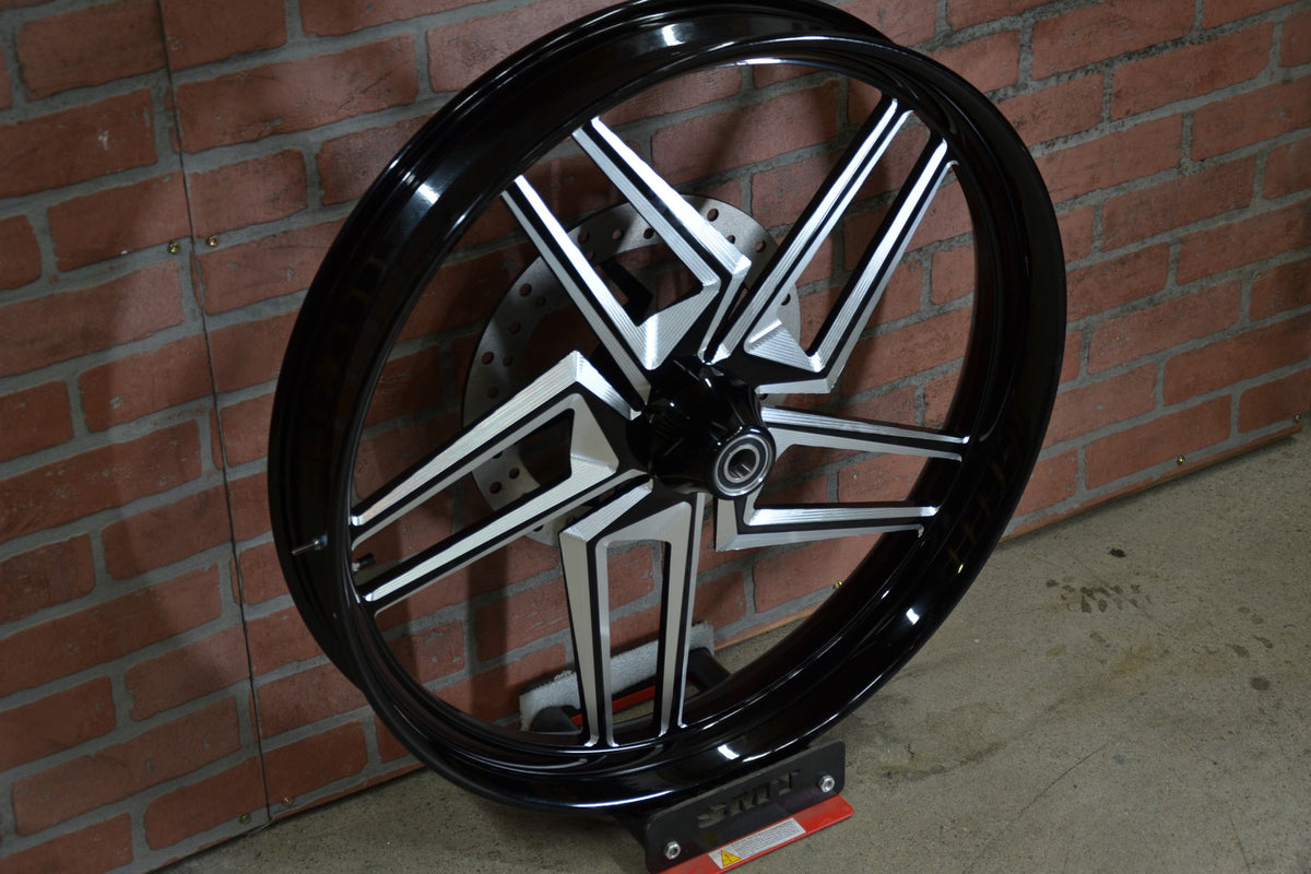 26x3.75" BLACK DOUBLE CUT KRYPTEK (2008-2023 HD Touring)