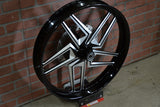26x3.75" BLACK DOUBLE CUT KRYPTEK (2008-2023 HD Touring)