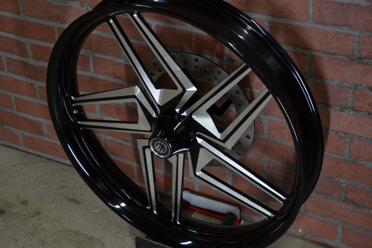 26x3.75" BLACK DOUBLE CUT KRYPTEK (2008-2023 HD Touring)