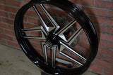 26x3.75" BLACK DOUBLE CUT KRYPTEK (2008-2023 HD Touring)