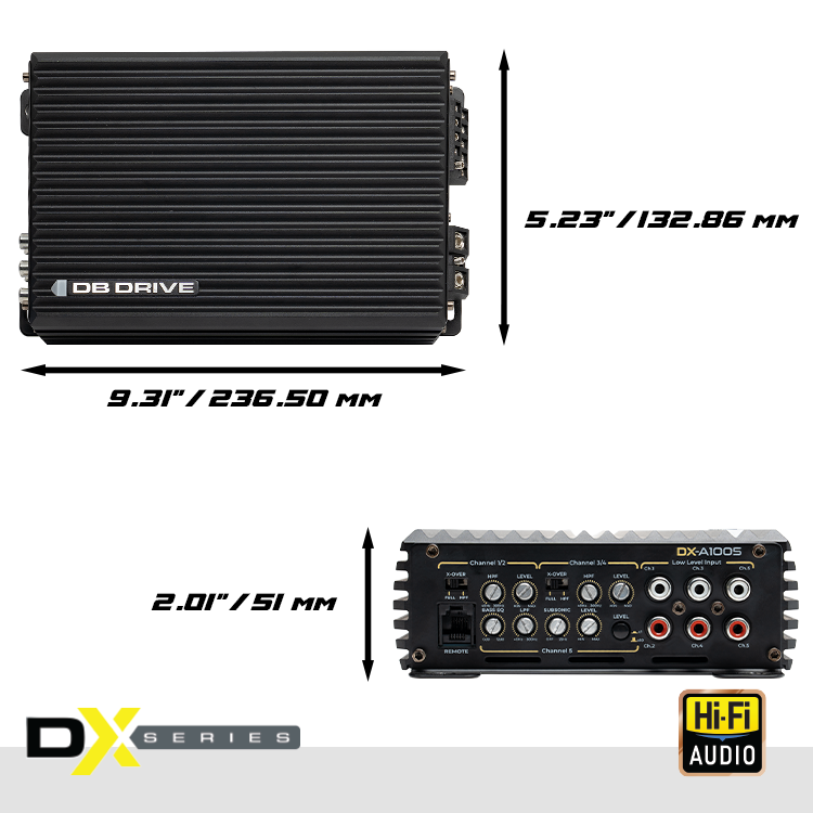 DB Drive DX-A1005 : 5-Channel Class D Amplifier
