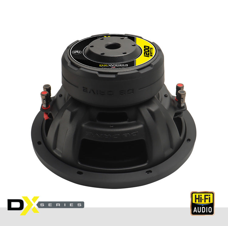 DB Drive DX-W10D4 : DX 10" Dual 4-Ohm Subwoofer