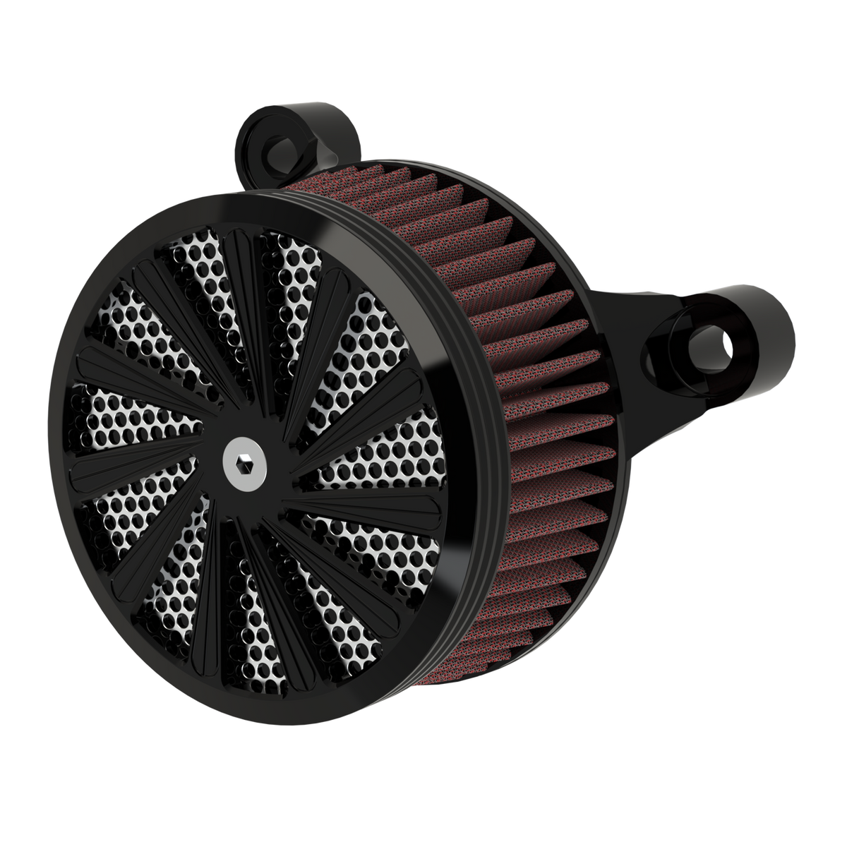 Derailed Air Cleaner in black