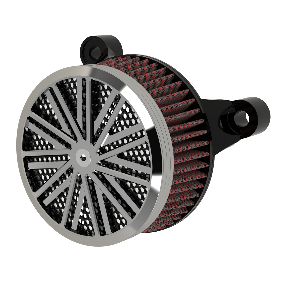 Dirty Deeds matching air cleaner in chrome