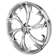 Dirty Hooker 3D Harley Chrome Wheels