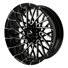 Dirty Spoke Harley Trike Black Double Cut Wheels