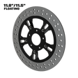 Eclipse 11" floating rotor in black double cut