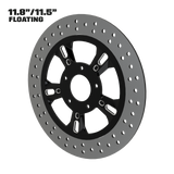 Eclipse 11" floating rotor in black double cut