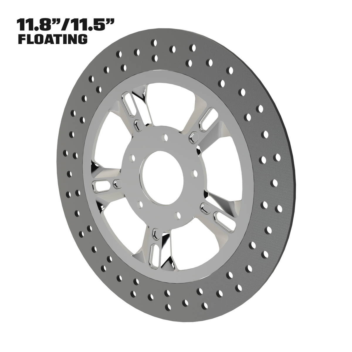 Eclipse 11" floating rotor in polished