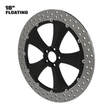 Edge 18" floating rotor in black