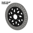 El Kurwa 11" floating rotor in black