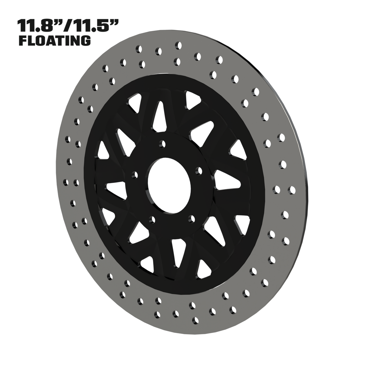 El Kurwa 11" floating rotor in black