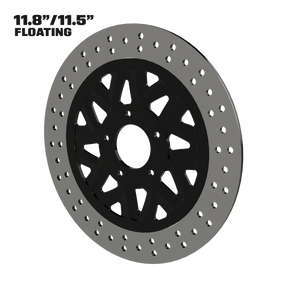 El Kurwa 11" floating rotor in black