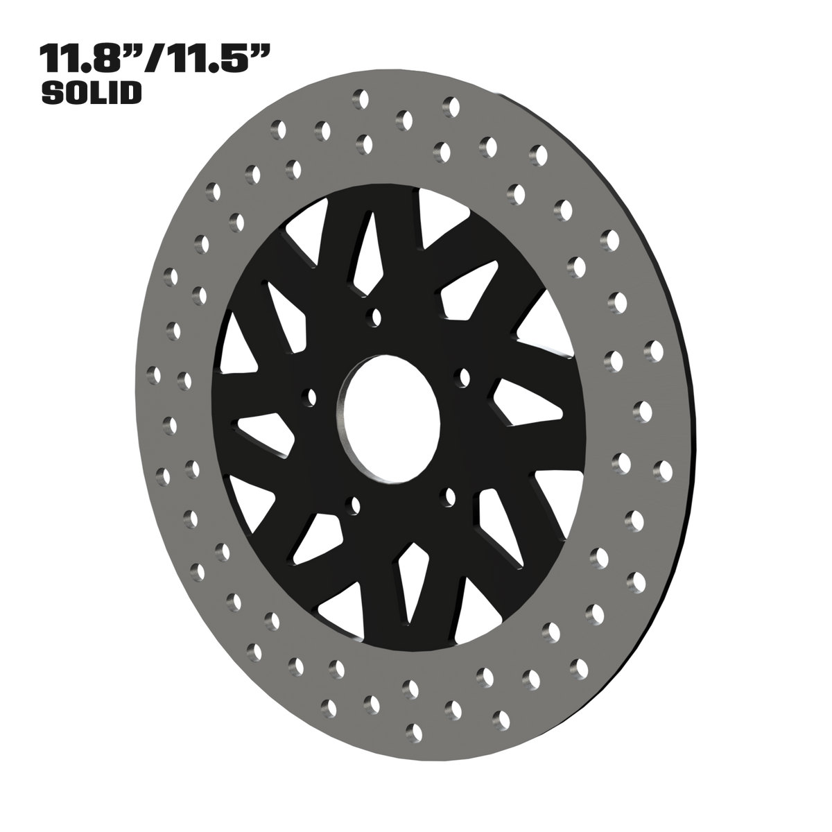 El Kurwa 11" solid rotor in black
