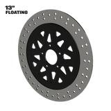 El Kurwa 13" floating rotor in black