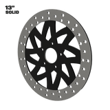 El Kurwa 13" solid rotor in black