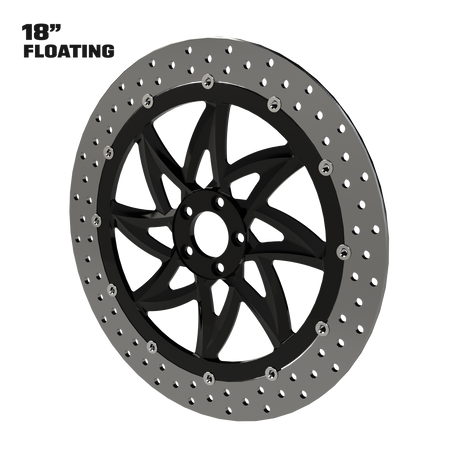 El Kurwa 18" floating rotor in black