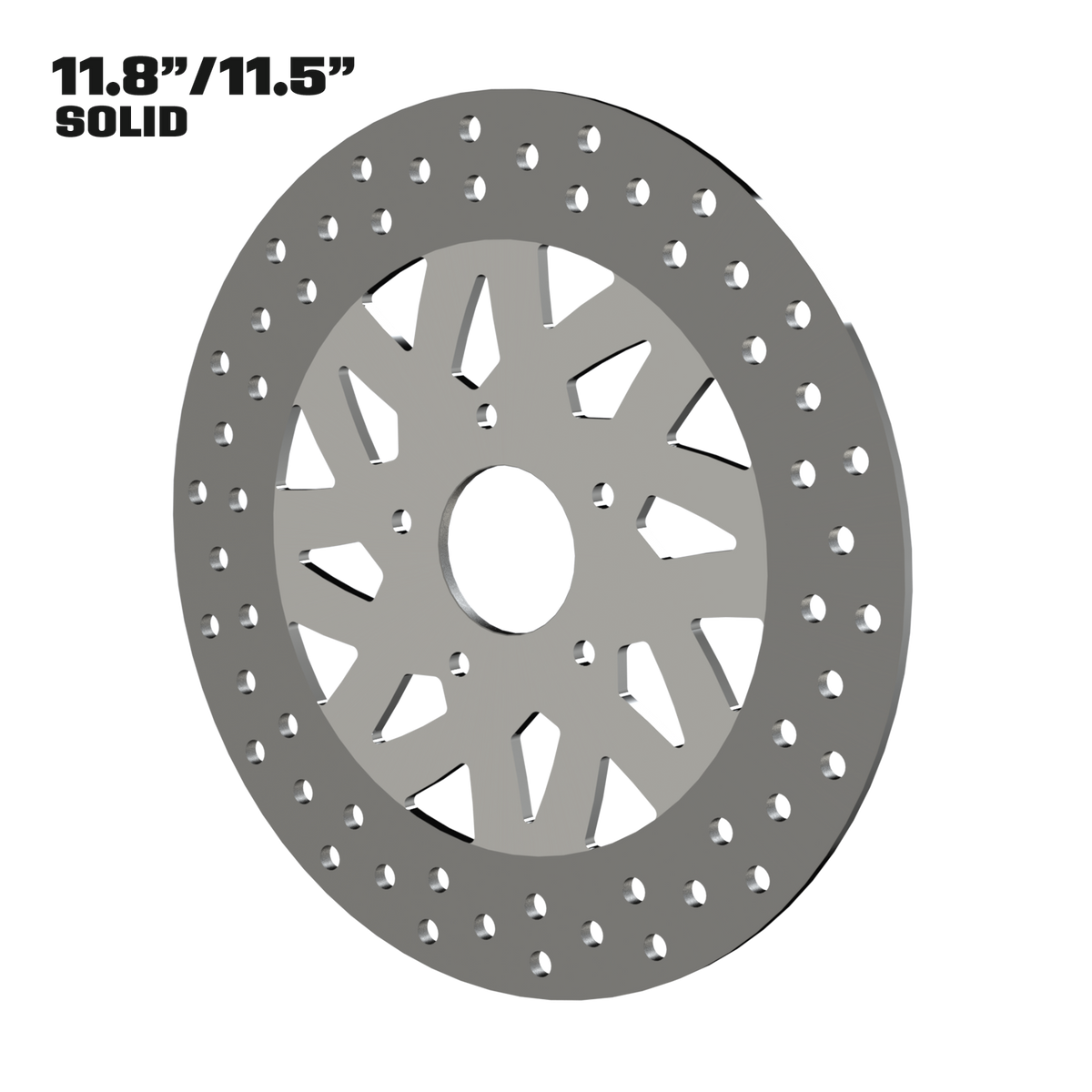 El Kurwa 11" solid rotor in polished
