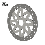 El Kurwa 13" solid rotor in polished