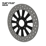 Elliptical Illusion 11" solid rotor in black