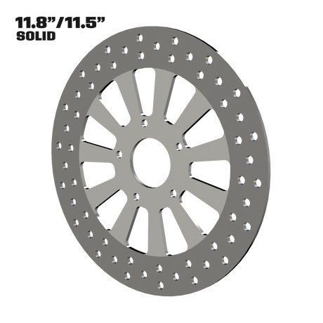 Elliptical Illusion 11" solid rotor in polished