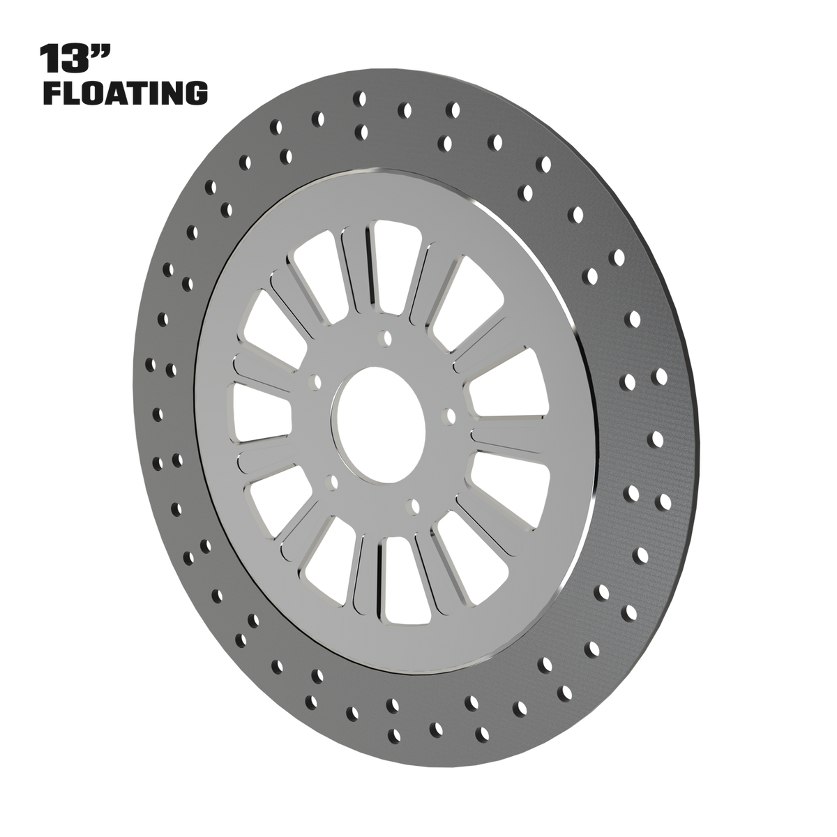 Elliptical Illusion 13" floating rotor in polished