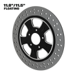 El Toro 11" floating rotor in black double cut