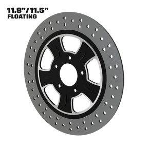 El Toro 11" floating rotor in black double cut