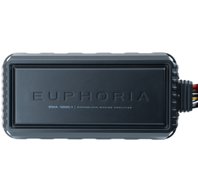 Euphoria EMA-1000.1 : Marine Mono Class D amplifier includes matched wire harness & remote set