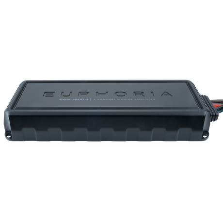 Euphoria EMA-1200.4 : Marine 4-channel Class D amplifier includes matched wire harness