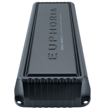 Euphoria EMA-1200.4 : Marine 4-channel Class D amplifier includes matched wire harness