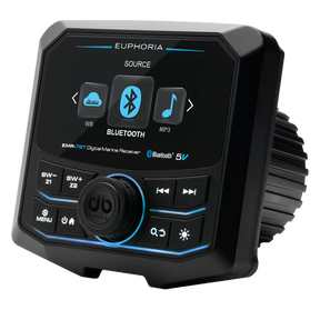 Euphoria EMR-7BT : Full Color LCD Digital Marine Receiver / 5 Volts / Bluetooth