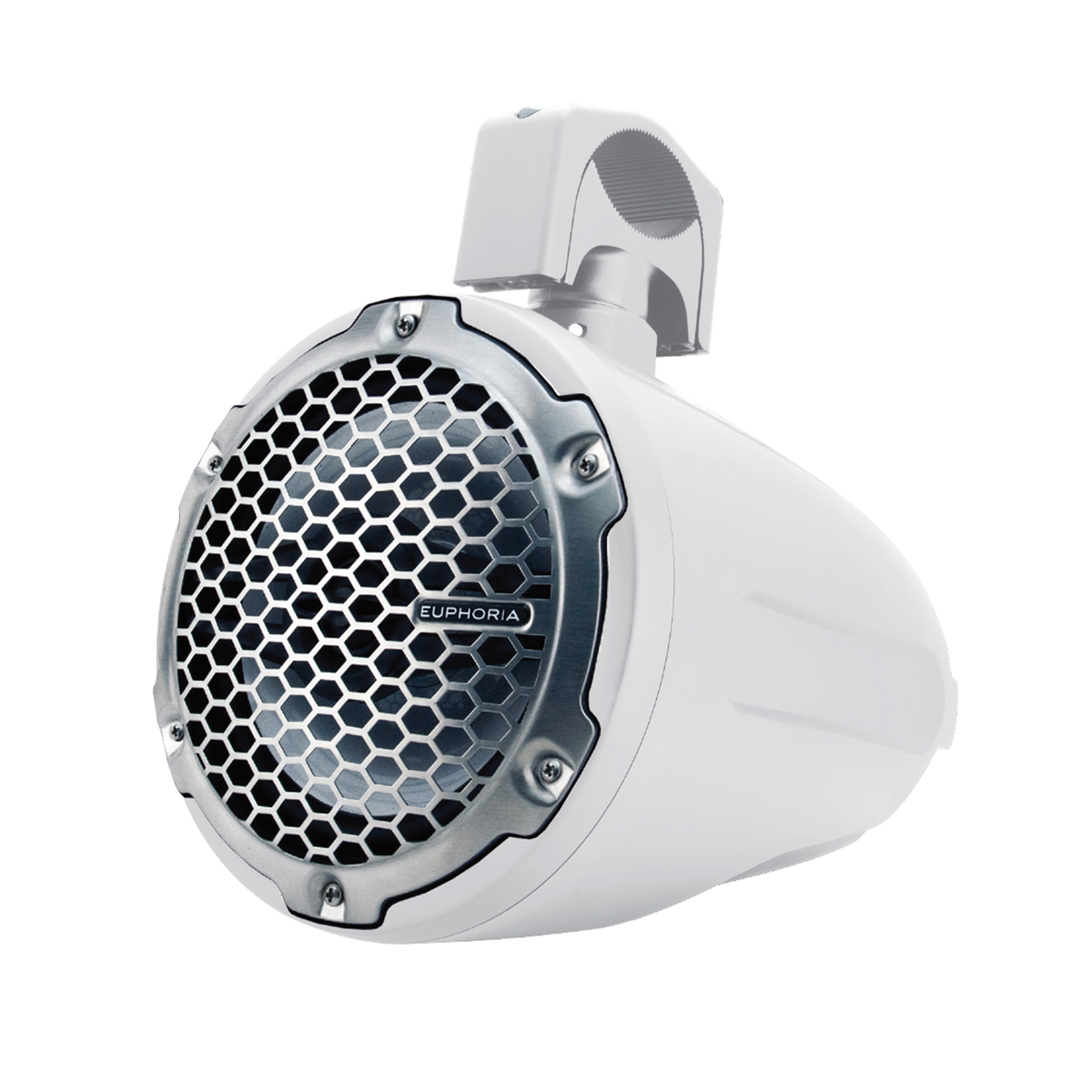 Euphoria ERMT77-W : 7.7" REFERENCE MARINE TOWER SPEAKER W/ RGB ACCENT LIGHTING - WHITE - Sold as Pair