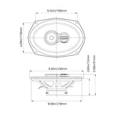 Euphoria ES3 693 : 6"×9" 3-Way Loudspeaker (1 Pair)