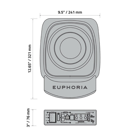 Euphoria EPSW8 : 8" Underseat Active Subwoofer