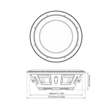 Euphoria EW7 12F : 12" Dual 4-Ohm Shallow Mount Subwoofer