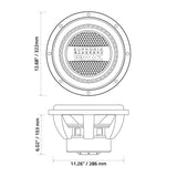 Euphoria EWXB12D4 : 12" Dual 4-Ohm Subwoofer Black Out Edition