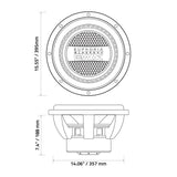 Euphoria EWXB15D2 : 15" Dual 2-Ohm Subwoofer Black Out Edition
